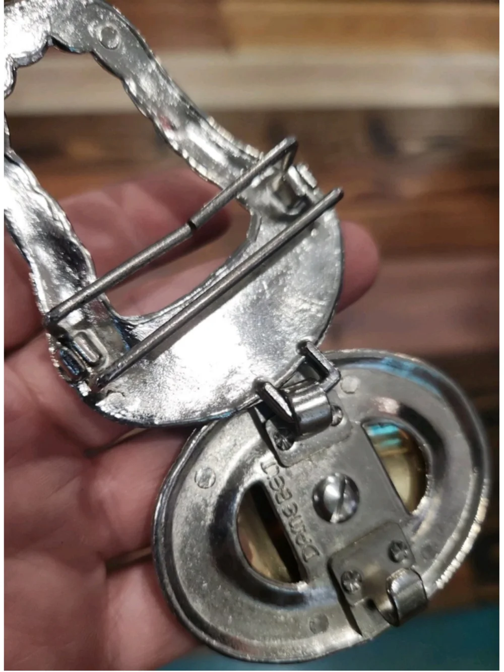 Vintage DAME INTERLOCKING BELT BUCKLE SET